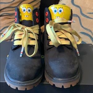 Timberland spongebob boots, VGUC, toddler 10